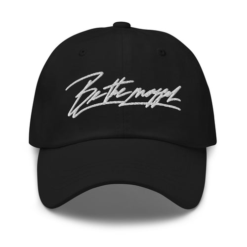 Be the mogger dad hat, Black, front