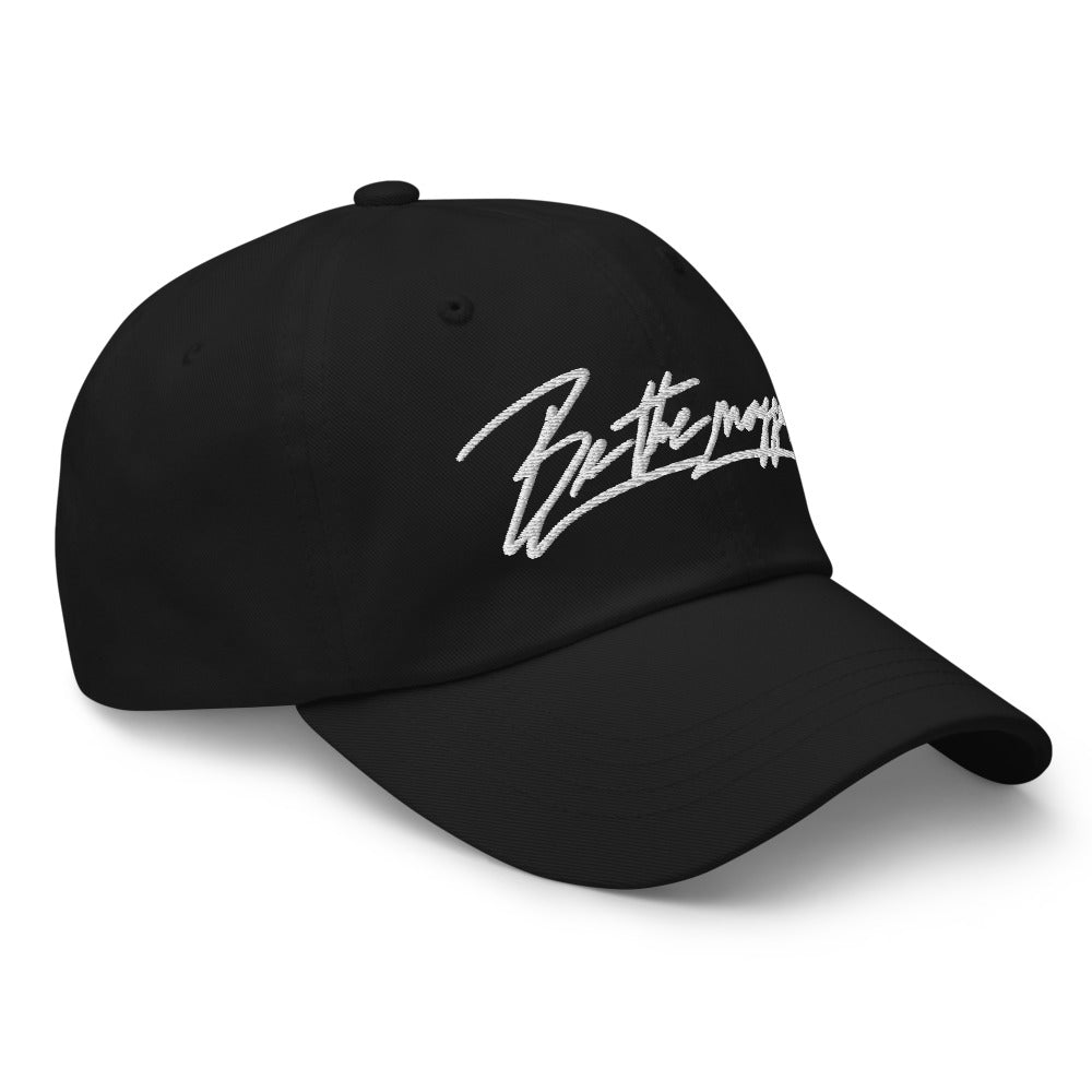 Be the mogger dad hat, Black, right side