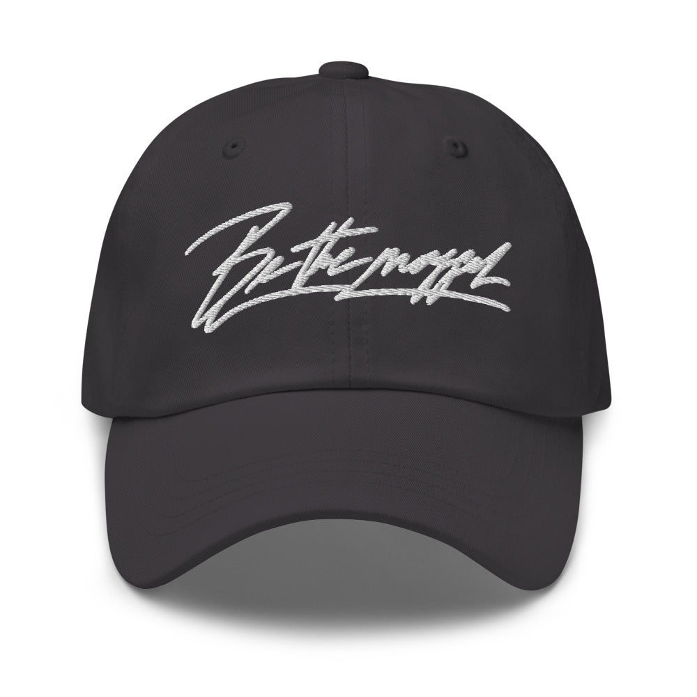 Be the mogger dad hat, Dark Grey, front