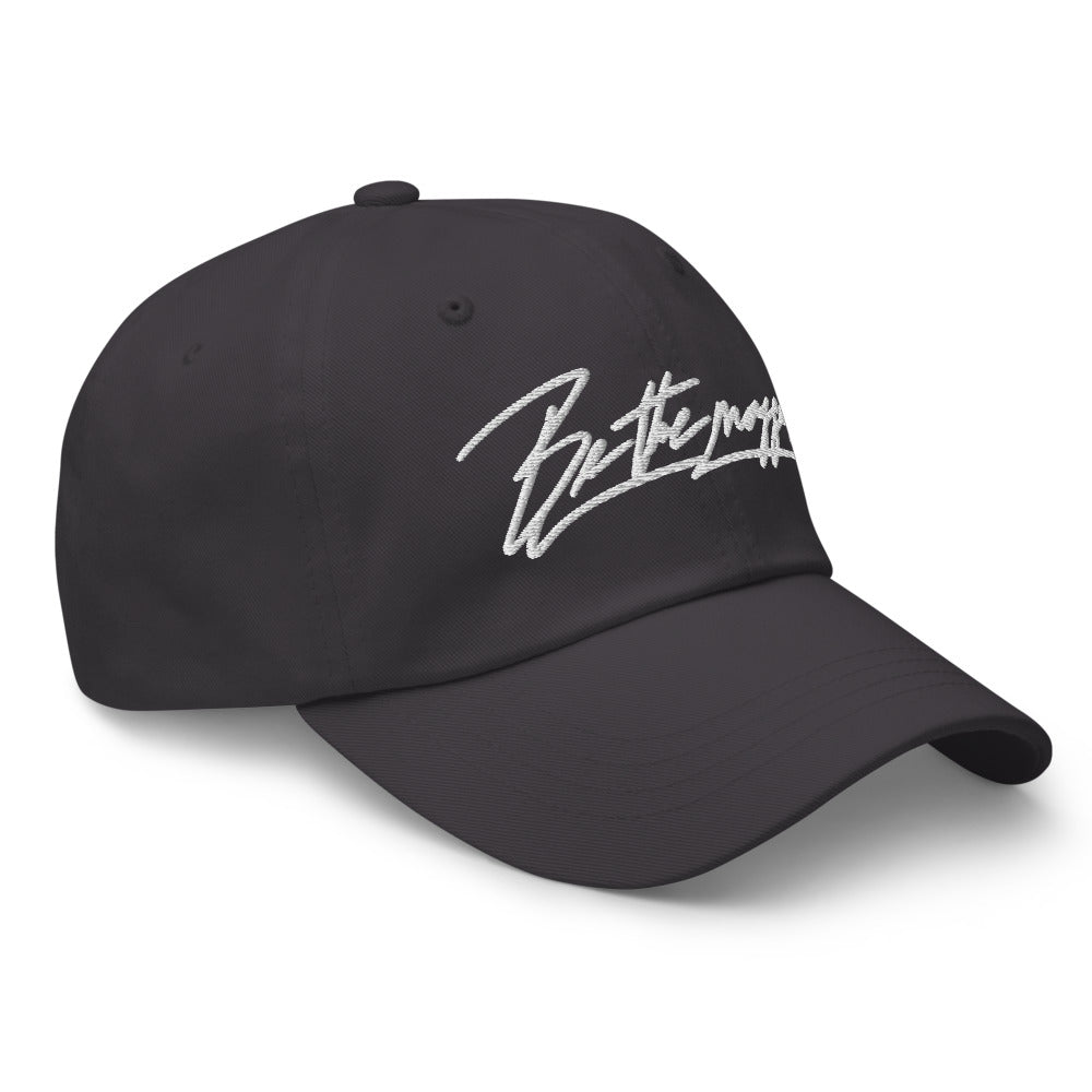 Be the mogger dad hat, Dark Grey, right side