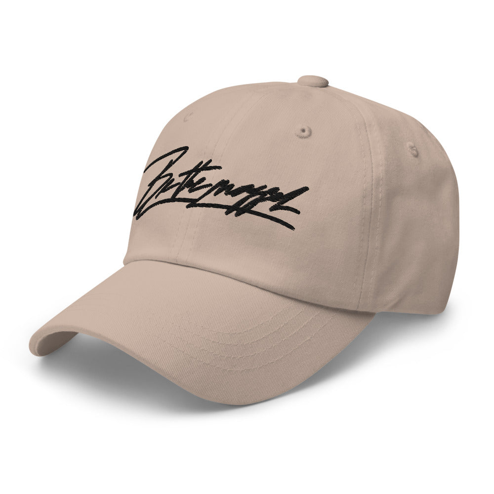 Be the mogger dad hat, Stone, left side