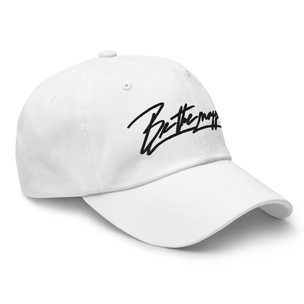 Be the mogger dad hat, White, right side