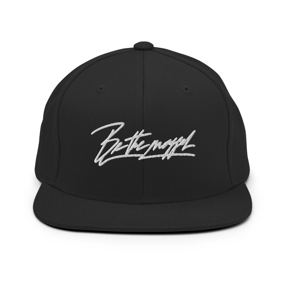 Be the mogger snapback, Black, front