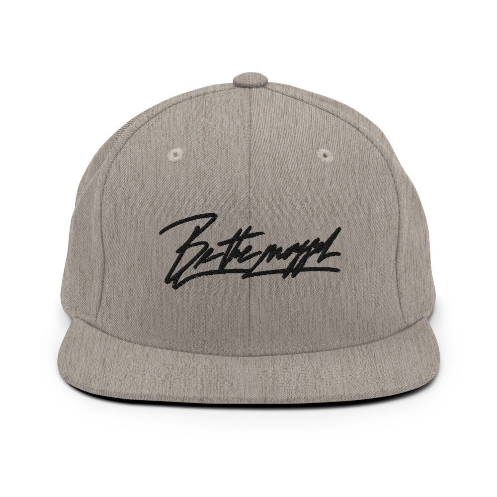 Be the mogger snapback, Heather Grey, front