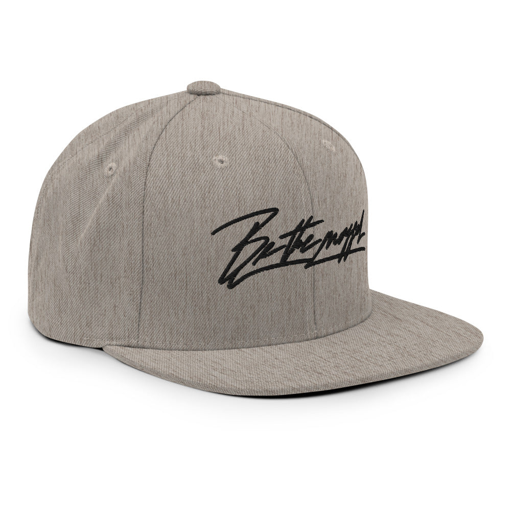 Be the mogger snapback, Heather Grey, right side