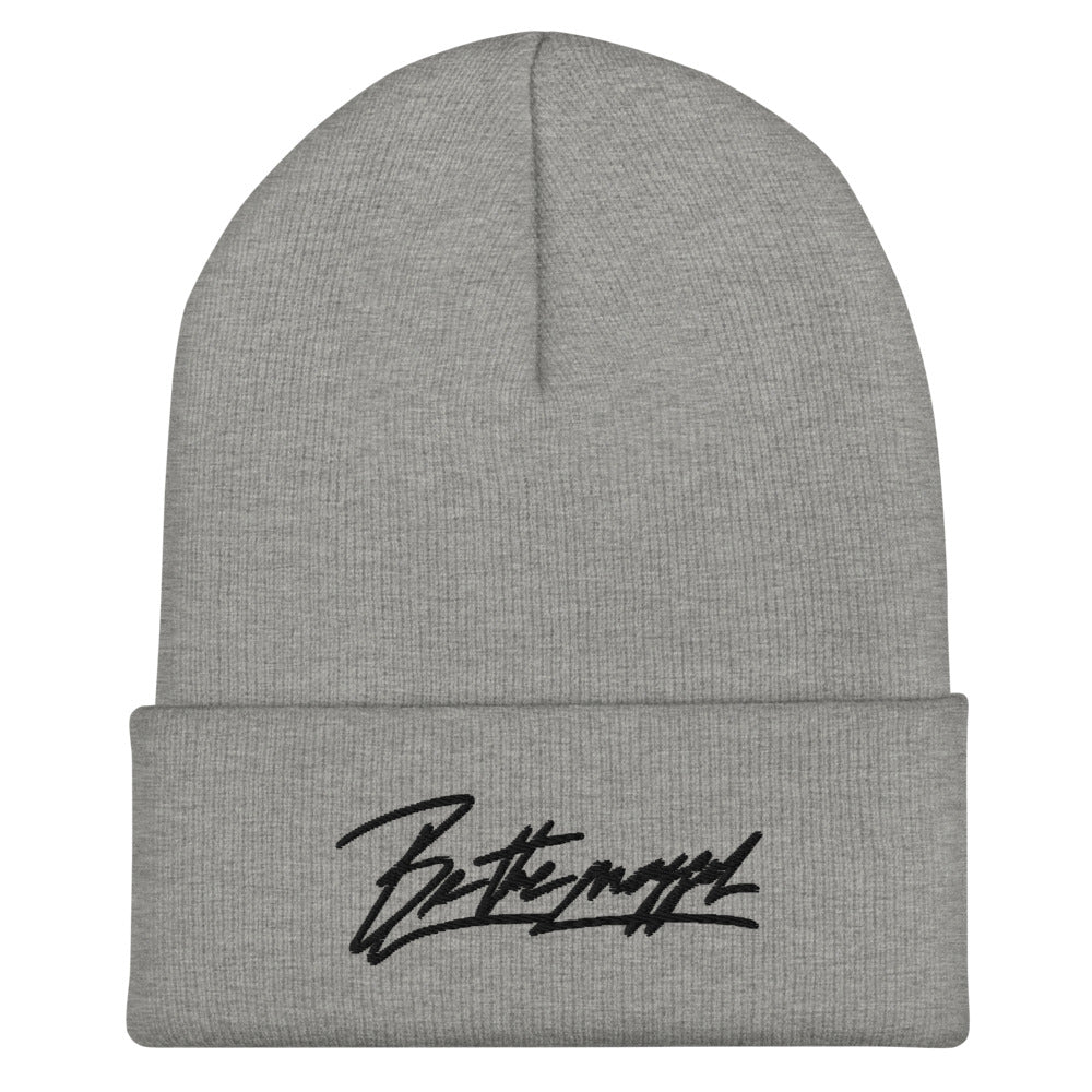 Be The Mogger cuffed beanie, Heather Grey