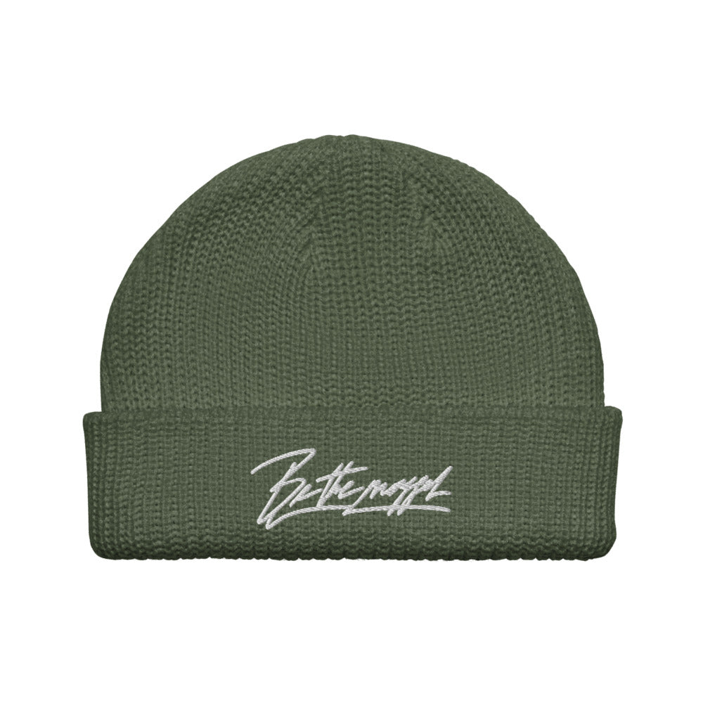 Be The Mogger fisherman beanie, Cypress