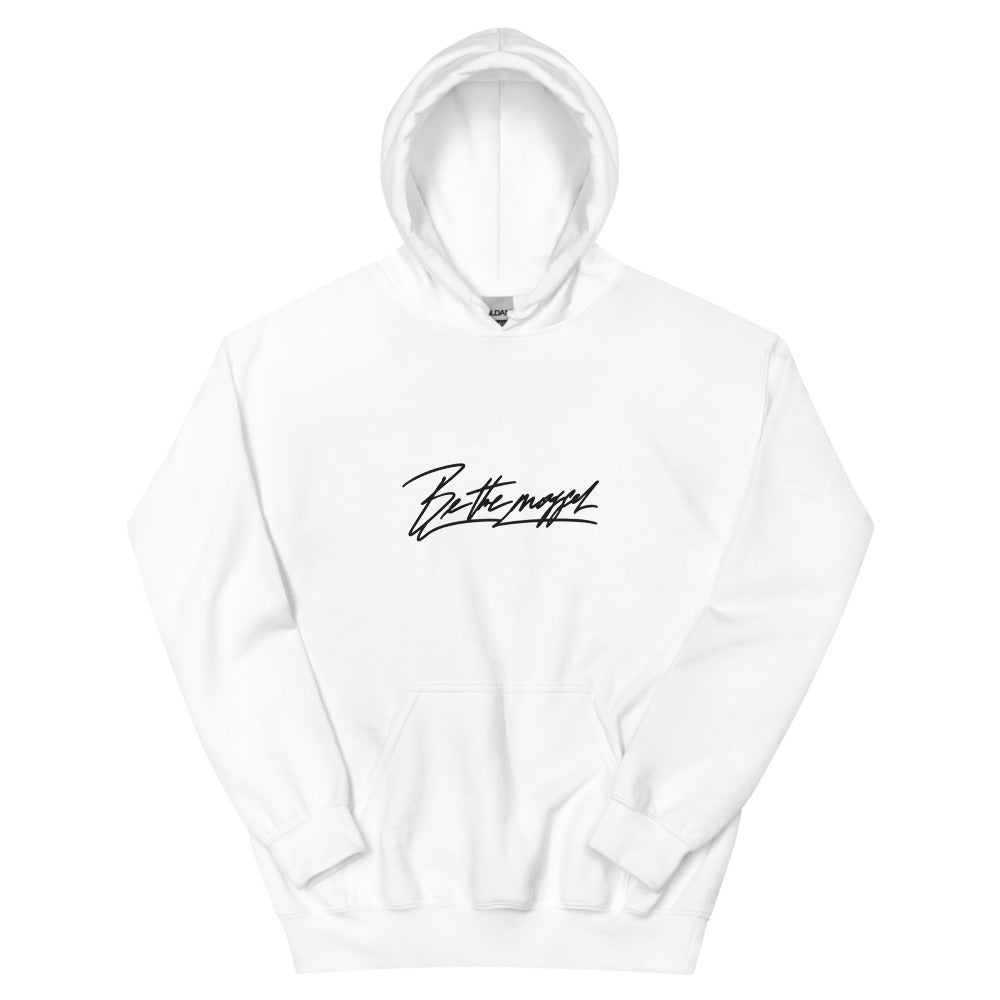 Be the mogger hoodie, White, front