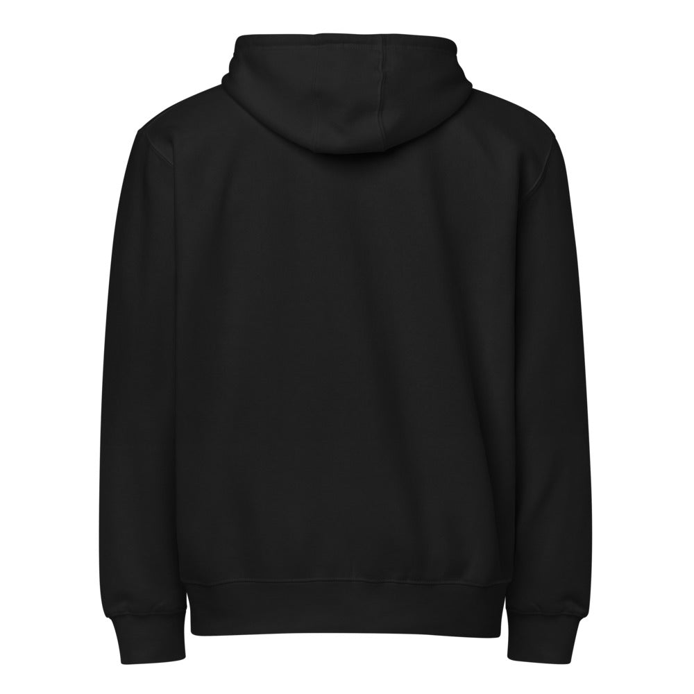 Be the mogger zip hoodie, Black, back