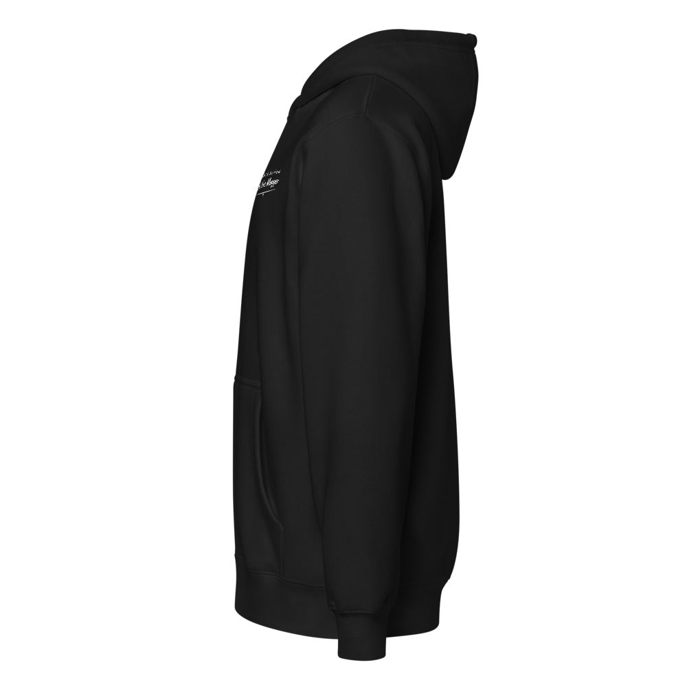 Be the mogger zip hoodie, Black, side