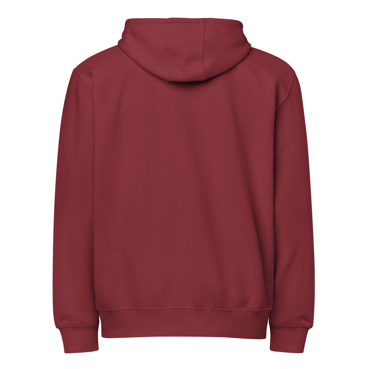 Be the mogger zip hoodie, Burgundy, back